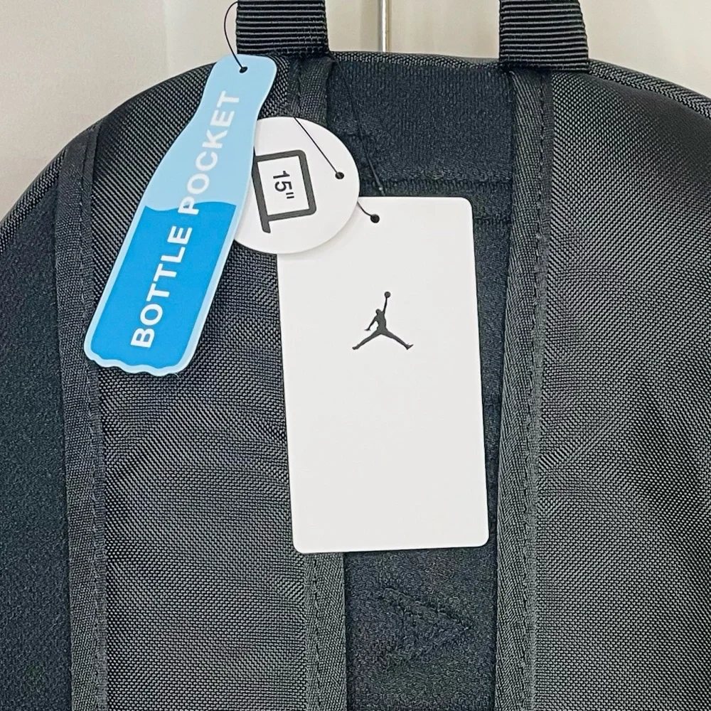 New Jumpman Jordan Black Patterned design  Men's large Backpack